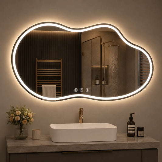 Modern Decorative Mirror with LED Light for Contemporary Interiors