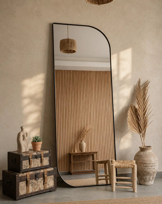 Full Mirror Design | Elegant Full-Length Mirror with Stand