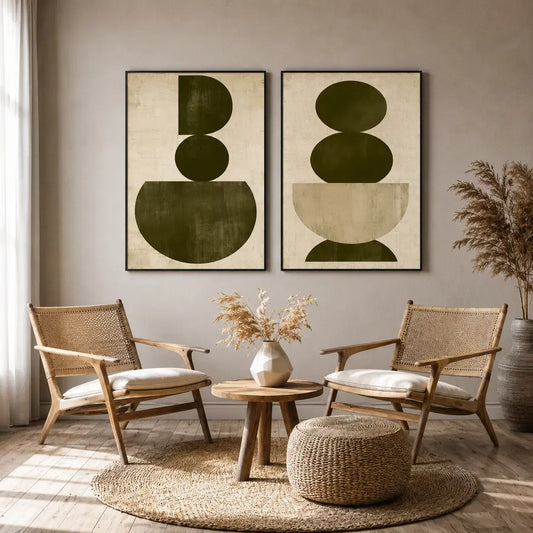 Earth Tone Abstract Prints for Modern Walls
