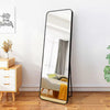 Modern Rectangle Full-Length Standing Mirror – Minimalist Black Frame