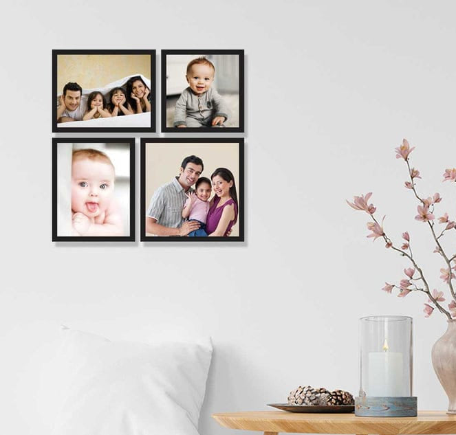 Luxury Wooden Family Portrait Frames | Large Professional Photo Set for Home Interior | Decorsz