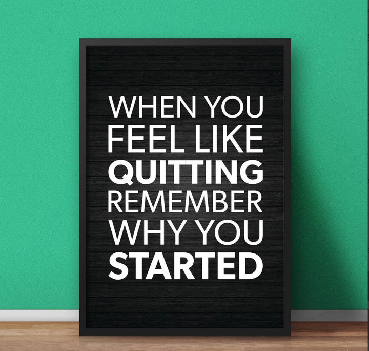 black framed quotes wall decor motivational poster for office study and bedroom