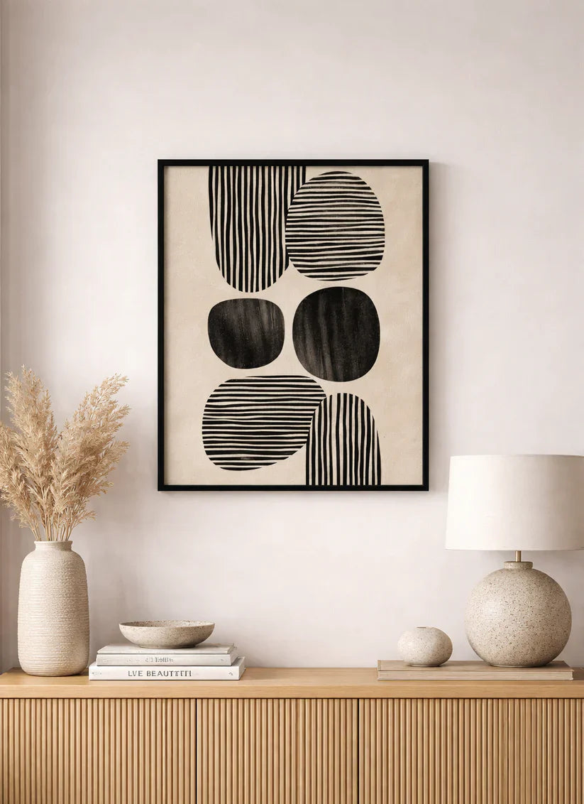 Abstract Wall Frame Set of 1 Pakistan — Contemporary Wall Art in Canvas & Framed Wall Art by Decorsz
