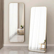 Luxury Rectangle Full-Length Standing Mirror – Golden Frame Design