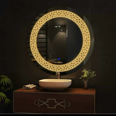Premium LED Bathroom Mirror – Smart Touch (Model D34)