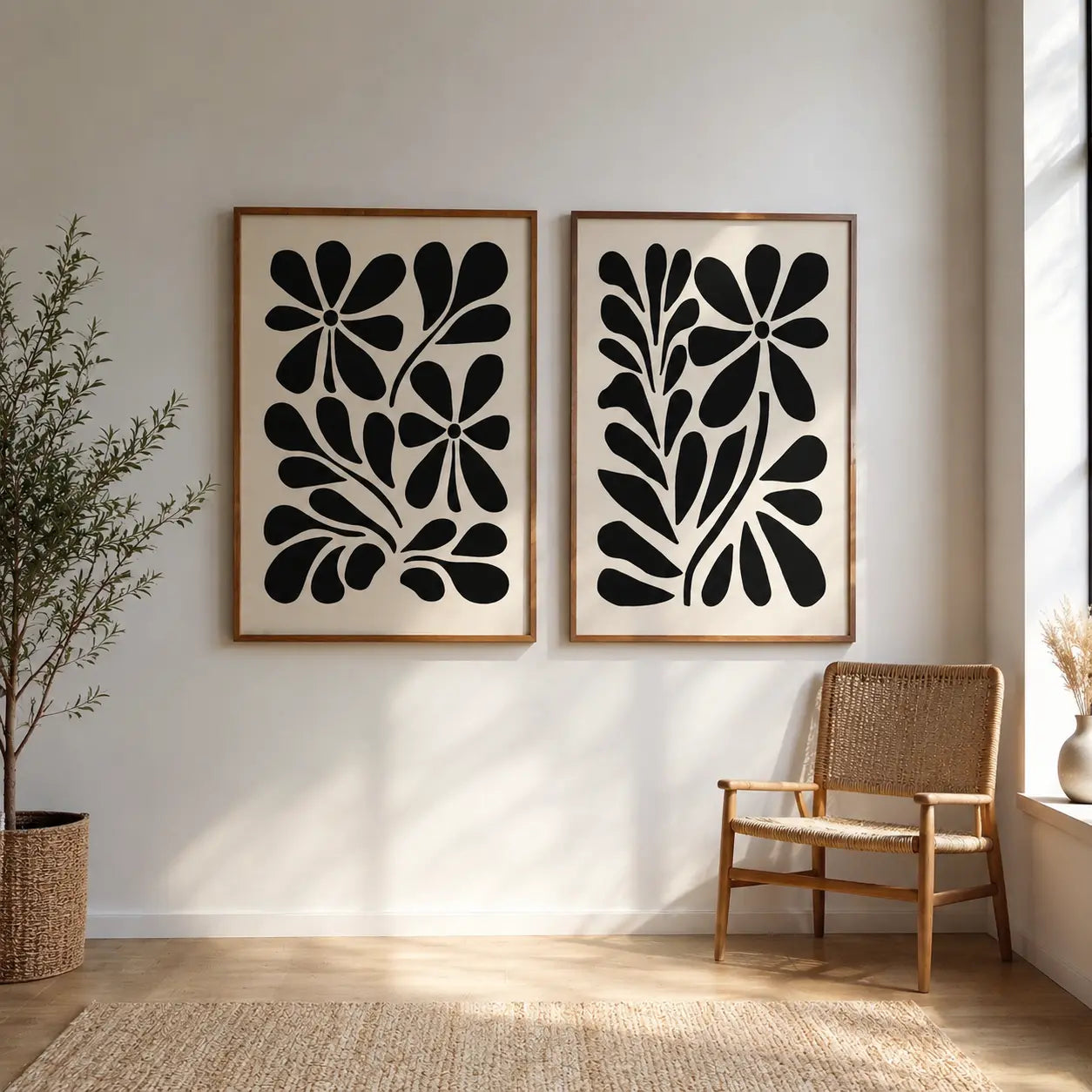 Soft Botanical Wall Frames for Warm Modern Interiors (Copy)