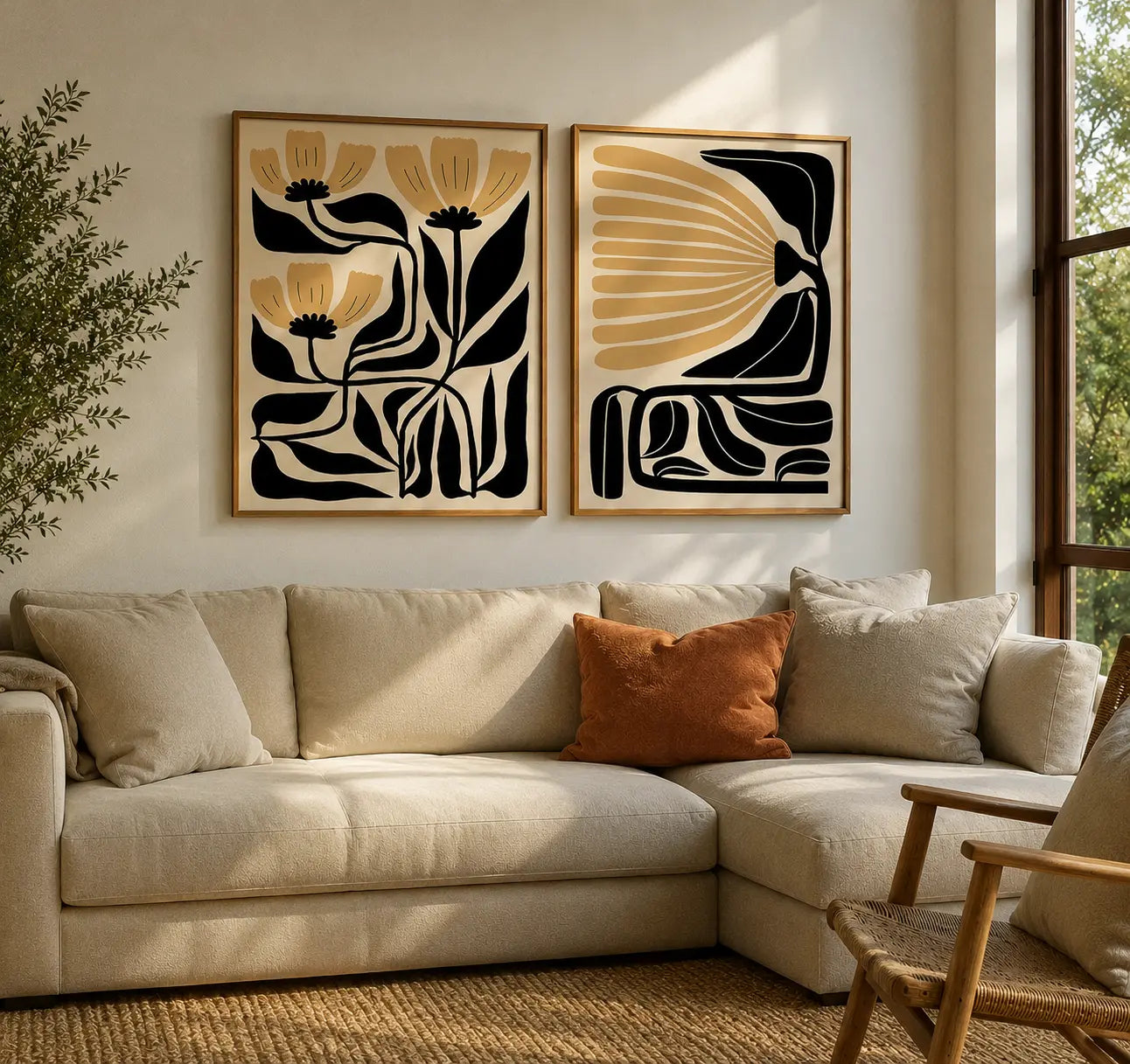 Soft Botanical Wall Frames for Warm Modern Interiors (Copy)