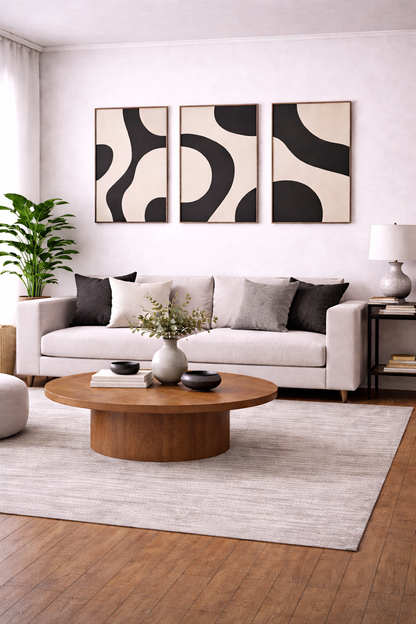 Modern Abstract Wall Frames for Stylish Bedroom Decor