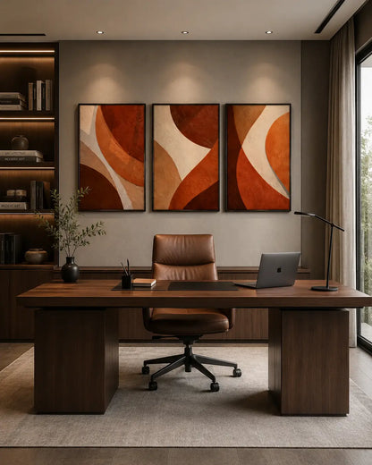3 Panel Abstract Wall Art  for Modern Interior