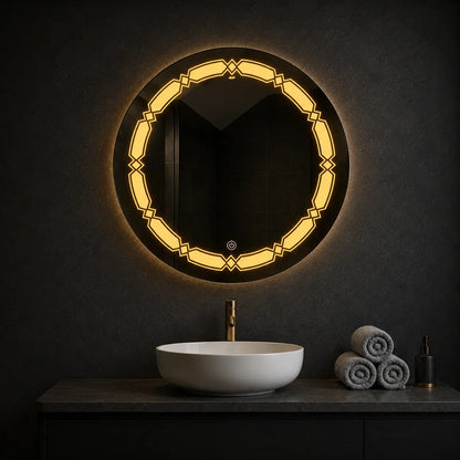 Decorative LED Bathroom Mirror for Modern Vanity Spaces
