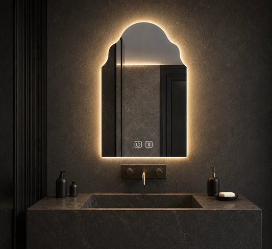 Vanity Lights and Mirror for Luxury Bathroom Interiors