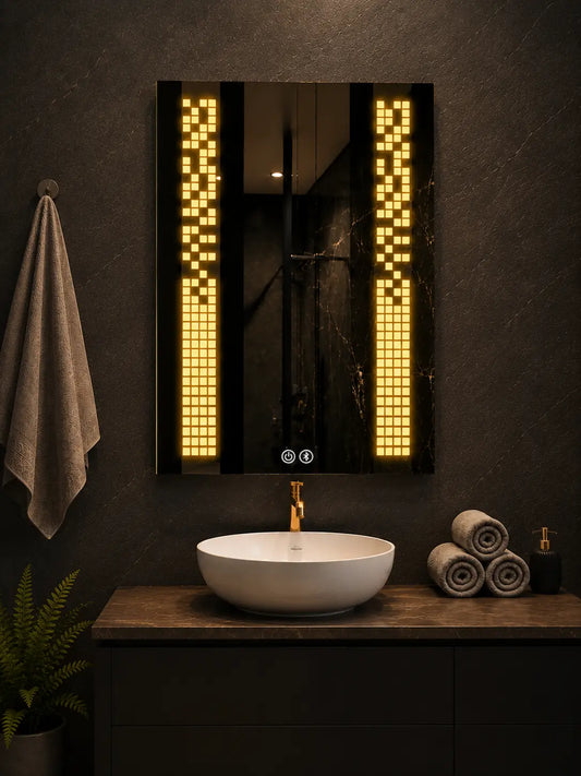 Mirrors for Vanity with Vertical LED Side Lighting