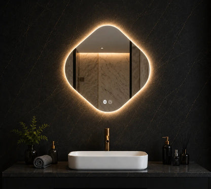 Irregular LED Bathroom Mirror for Modern Interiors