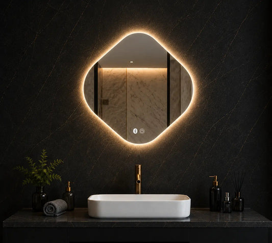 Irregular LED Bathroom Mirror for Modern Interiors