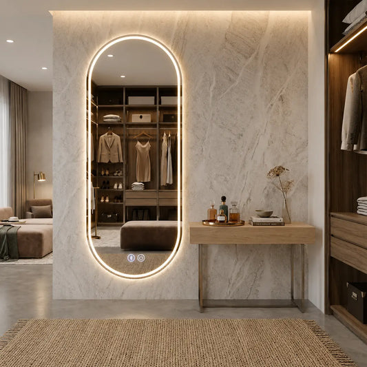 Mirror_with_LED_lights_for_modern_bedroom_and_living_room_decor_