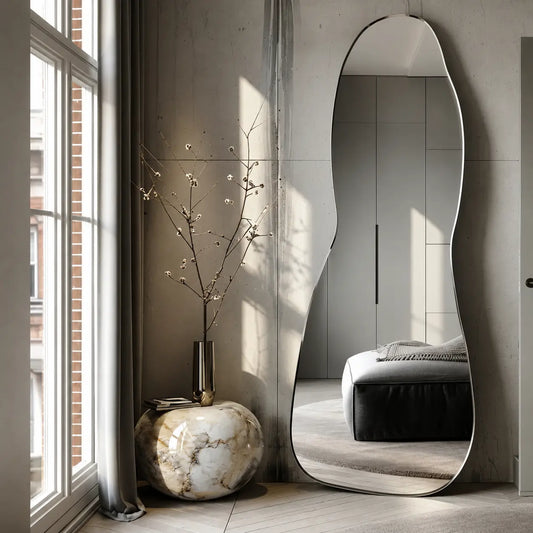 Standing mirror price in pakistan Modern interior with a tall floor mirror, 