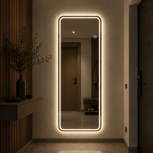 Full-length mirror wall mounted  for modern bedroom and living room 