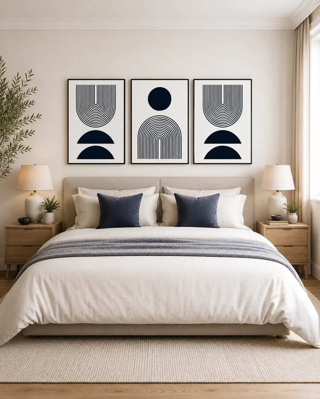 Brown Abstract Wall Art for Dining Room