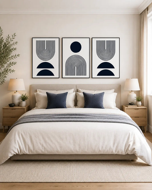 Brown Abstract Wall Art for Dining Room