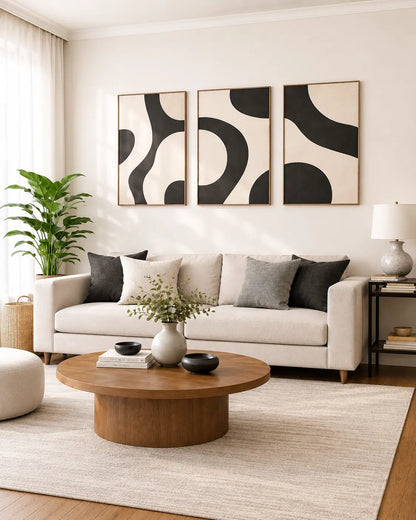 Modern Abstract Wall Frames for Stylish Bedroom Decor