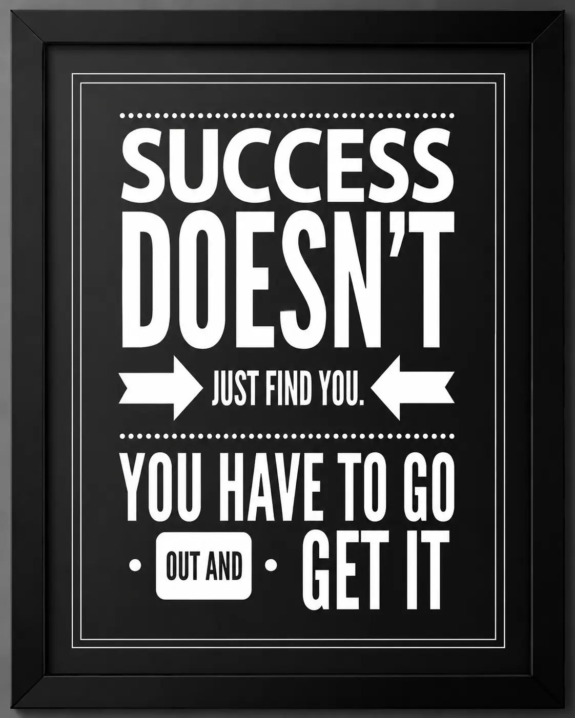 Motivational Frames for Living Room, Office & Workout Spaces