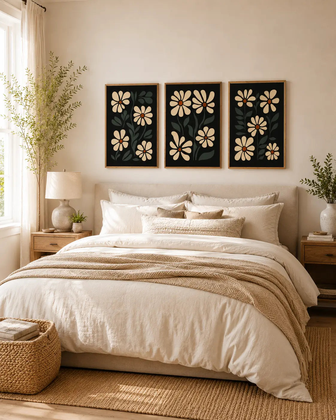 Botanical Picture Frames Wall Set of 3 for Modern Homes