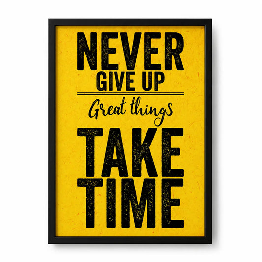 Motivational Wall Art for Office, Bedroom & Study Decor