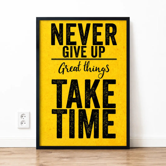 Motivational Wall Art for Office, Bedroom & Study Decor