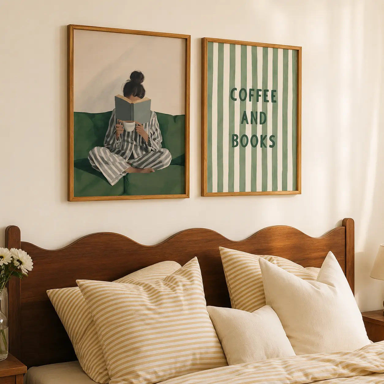 Modern Artwork Frames for Elegant Bedroom Styling