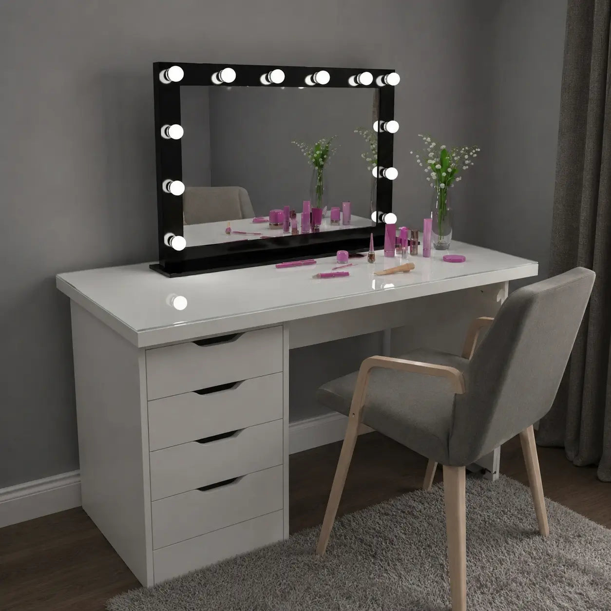 hollywood mirror pakistan black vanity mirror with lights for dressing table