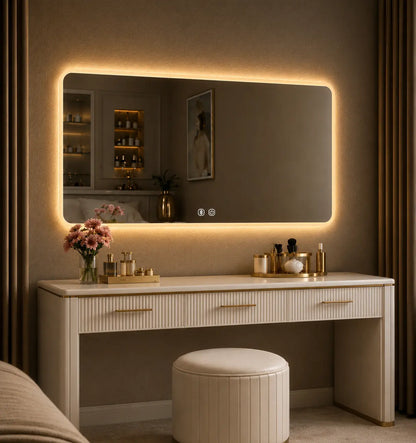 Modern Vanity Backlit Mirror Pakistan for Stylish Bedroom Setup