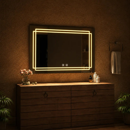 Stylish LED Makeup Mirror for Modern Vanity Setup