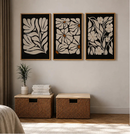 Little Canvas Painting Set of 3 for Elegant Modern Walls