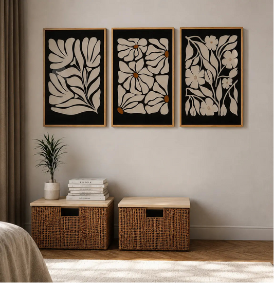 Little Canvas Painting Set of 3 for Elegant Modern Walls