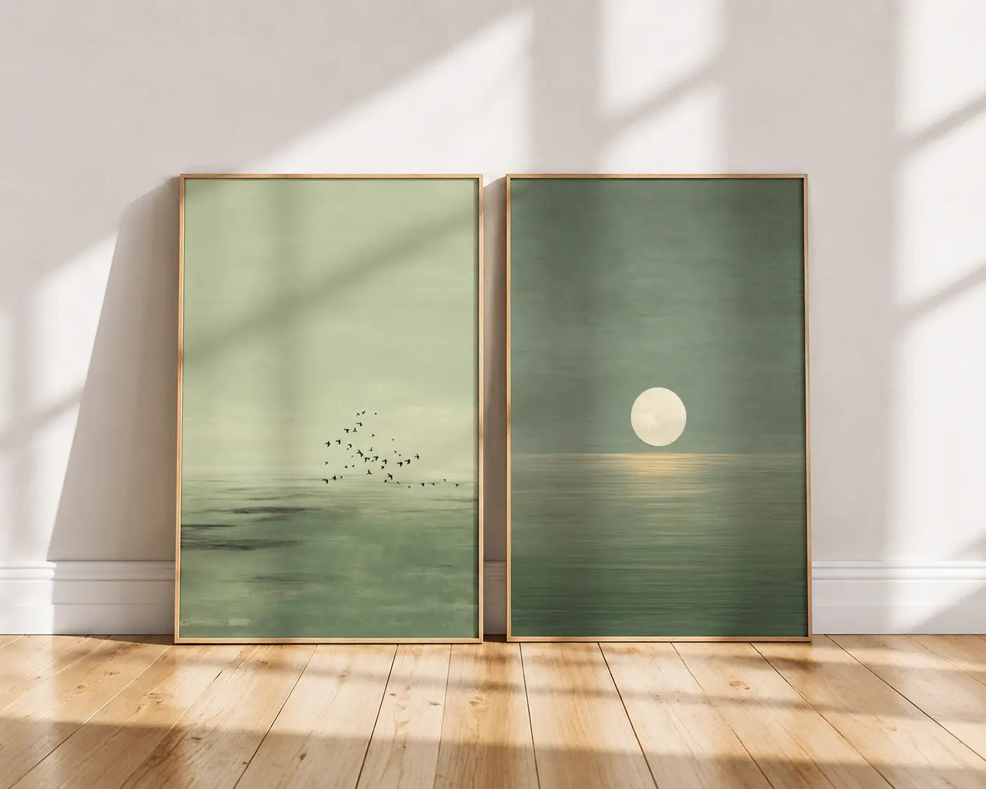 Minimal Abstract Wall Frames Pair for Modern Spaces