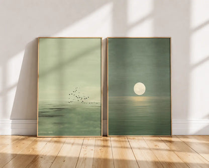Minimal Abstract Wall Frames Pair for Modern Spaces