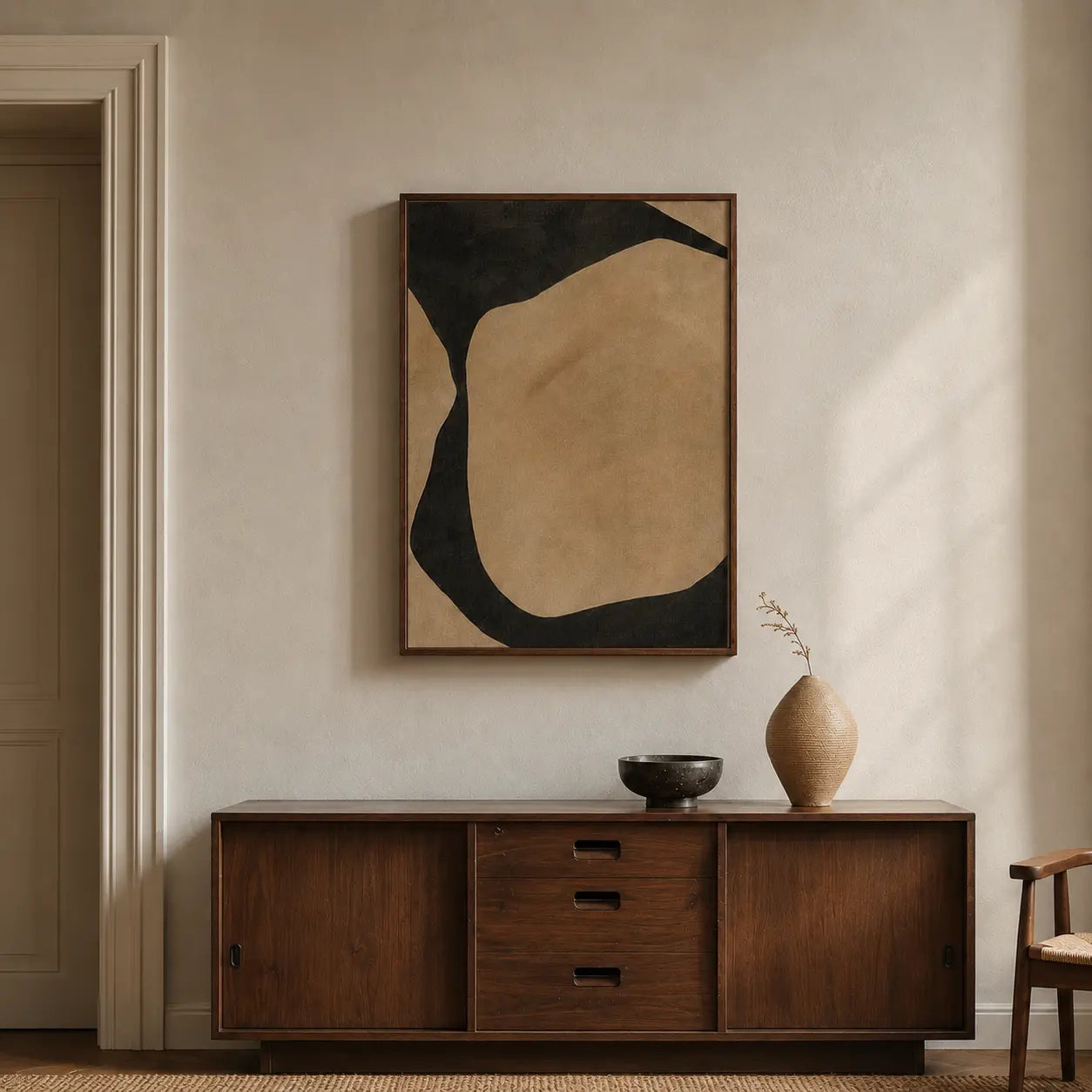 Organic Abstract Shape Wall Art for Aesthetic Modern Interiors