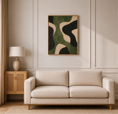 Modern Organic Wave Abstract Wall Art for Stylish Interiors