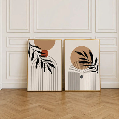 Abstract Botanical Painting Wall Art for Modern Interiors