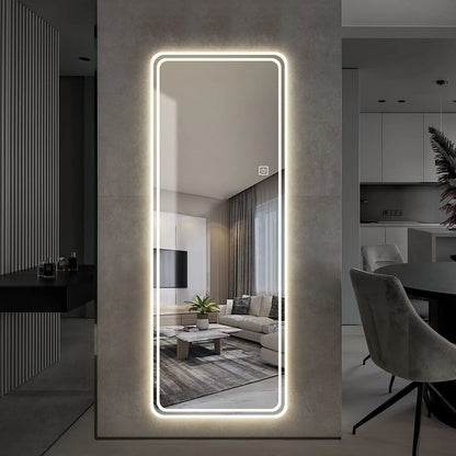 Full-length mirror wall mounted  for modern bedroom and living room 