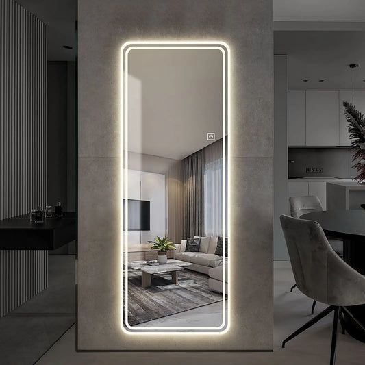 Full-length mirror wall mounted  for modern bedroom and living room 