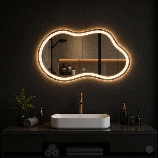 Modern Decorative Mirror with LED Light for Premium Bathrooms