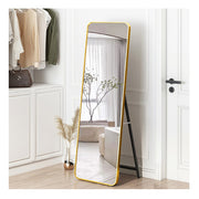 Luxury Rectangle Full-Length Standing Mirror – Golden Frame Design