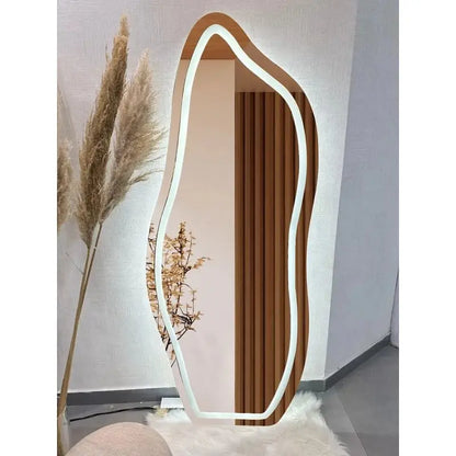 LED full size mirror Modern floor mirror with LED lighting 