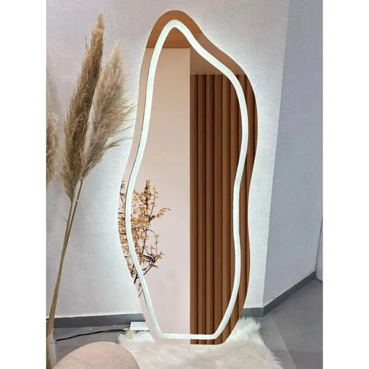 LED full size mirror Modern floor mirror with LED lighting 