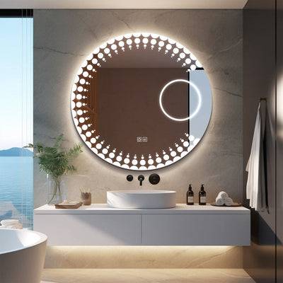 Premium LED Bathroom Mirror – Smart Touch (Model D34)
