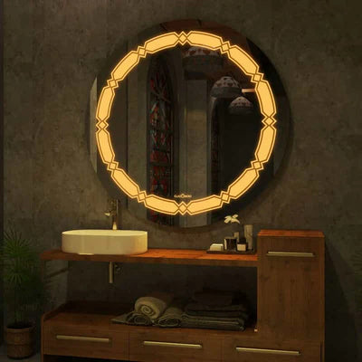 Premium LED Bathroom Mirror – Smart Touch (Model D34)