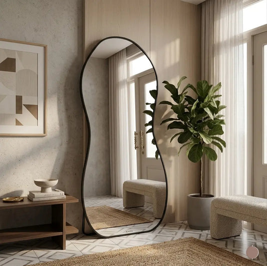 Standing mirror for room with minimalist design for modern living room and bedroom 