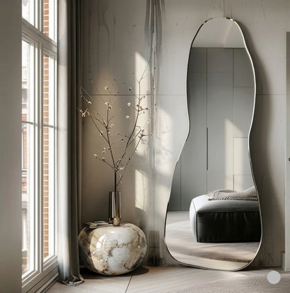 Standing mirror price in pakistan Modern interior with a tall floor mirror, 