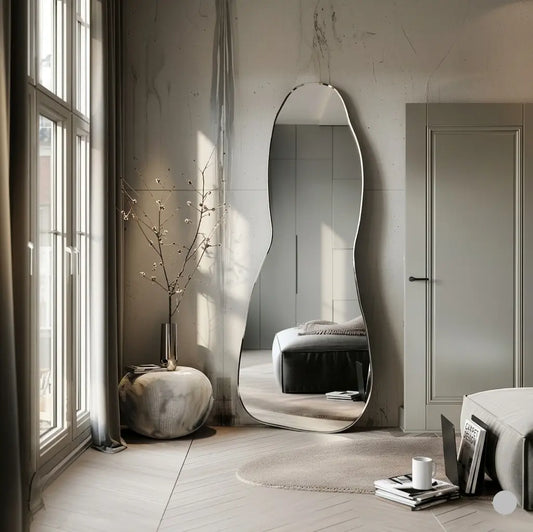Standing mirror price in pakistan Modern interior with a tall floor mirror, 